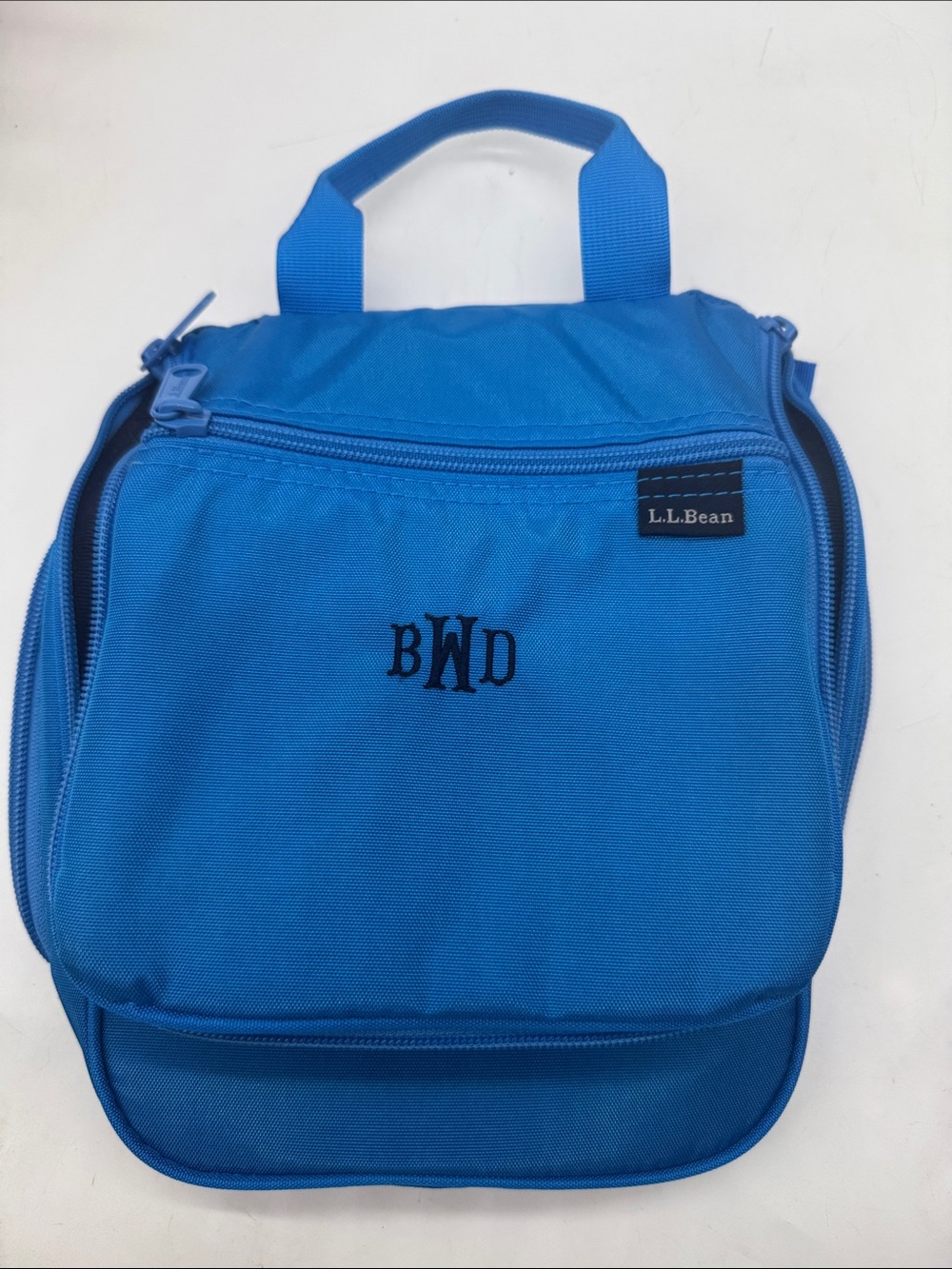 L.L. Bean Bright Blue Toiletry Kit with Top Handle